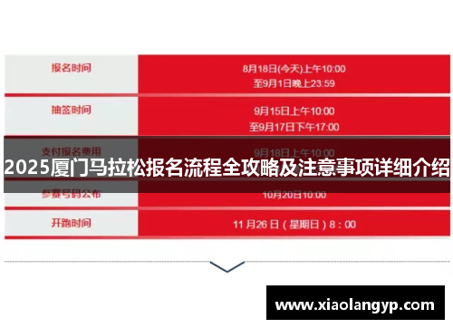 2025厦门马拉松报名流程全攻略及注意事项详细介绍